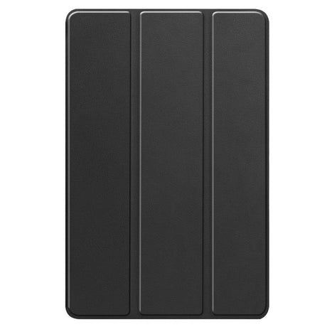 Lenovo Tab P12 Magnetisk Tri-Fold Læder Flip Cover m. Pencil Holder - Sort