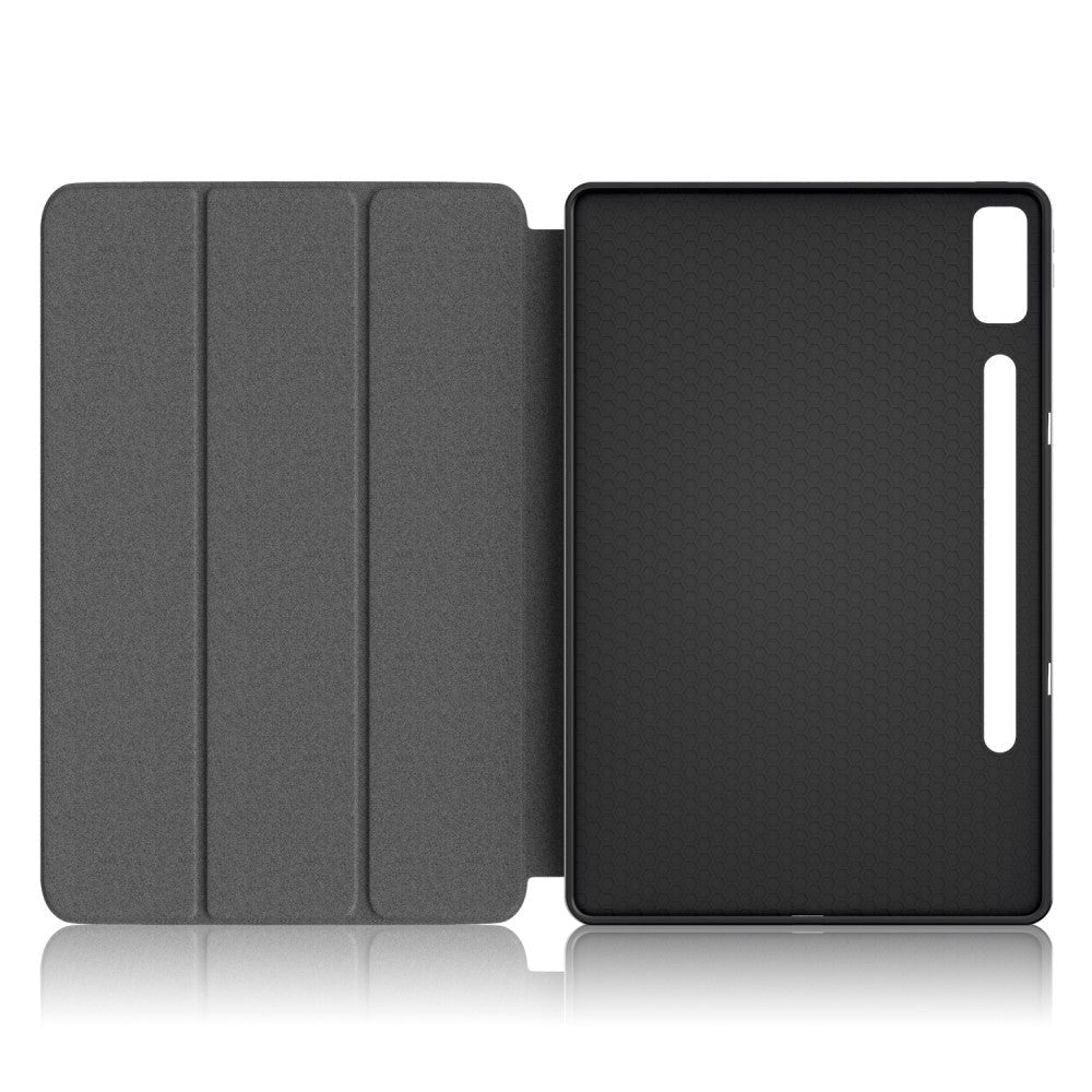 Lenovo Tab P12 Tri-Fold Kunstlæder Flip Cover m. Pen Holder - Graffiti