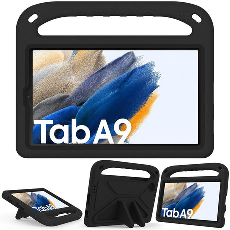 EIDERWOOD Samsung Galaxy Tab A11 / A9 Børnecover med Kickstand og Håndtag - Sort