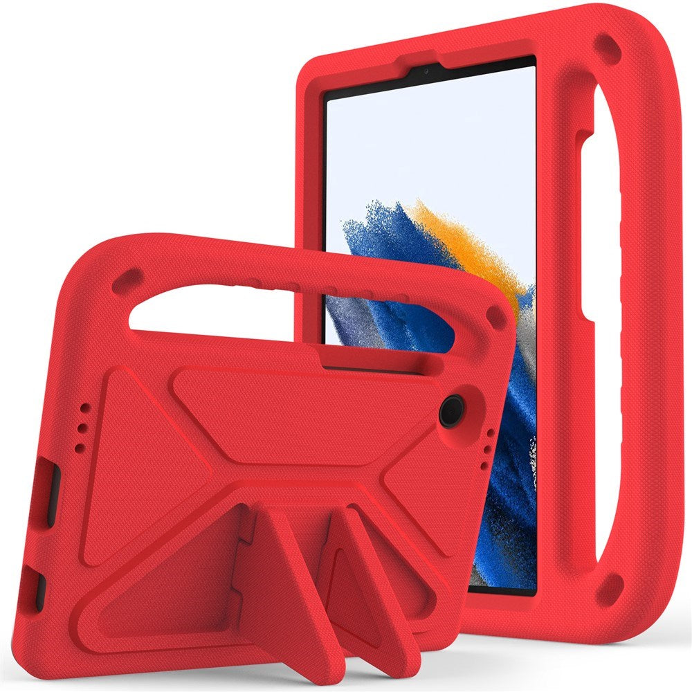 EIDERWOOD Samsung Galaxy Tab A11 / A9 Børnecover med Kickstand og Håndtag - Rød