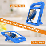 EIDERWOOD Samsung Galaxy Tab A11 / A9 Børnecover med Kickstand og Håndtag - Blå