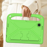 EIDERWOOD Samsung Galaxy Tab A11 / A9 Børnecover med Kickstand og Håndtag - Grøn