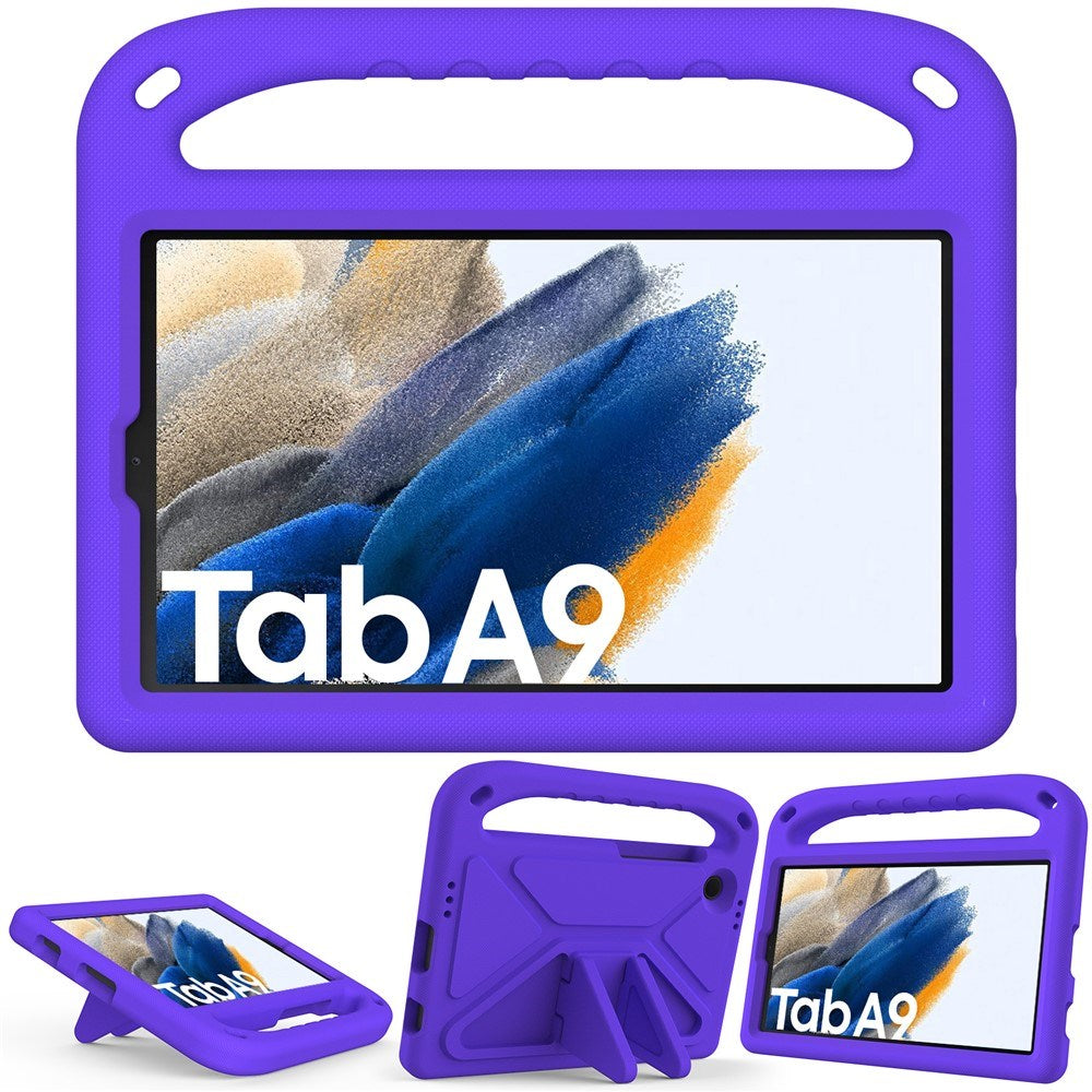 EIDERWOOD Samsung Galaxy Tab A11 / A9 Børnecover med Kickstand og Håndtag - Lilla