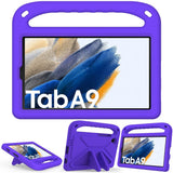 EIDERWOOD Samsung Galaxy Tab A11 / A9 Børnecover med Kickstand og Håndtag - Lilla