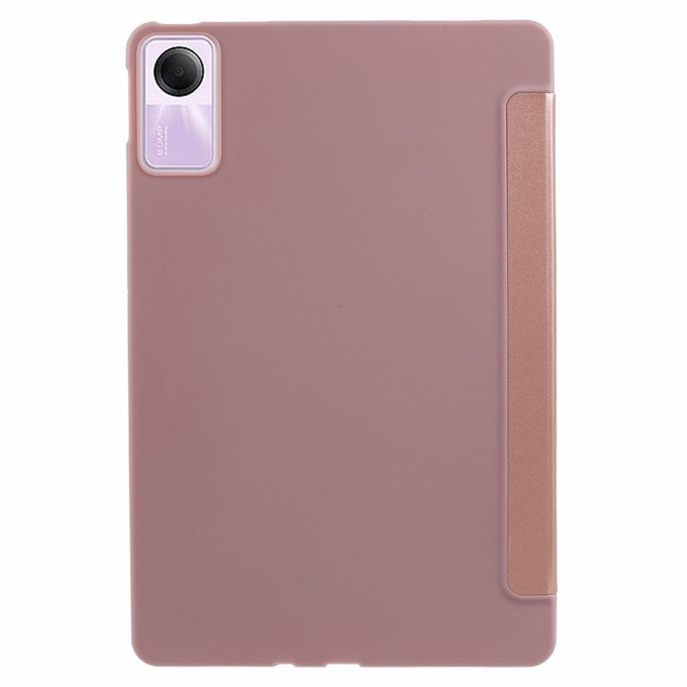 EIDERWOOD Xiaomi Redmi Pad SE Tri-Fold Kunstlæder Flip Cover - Rose Gold