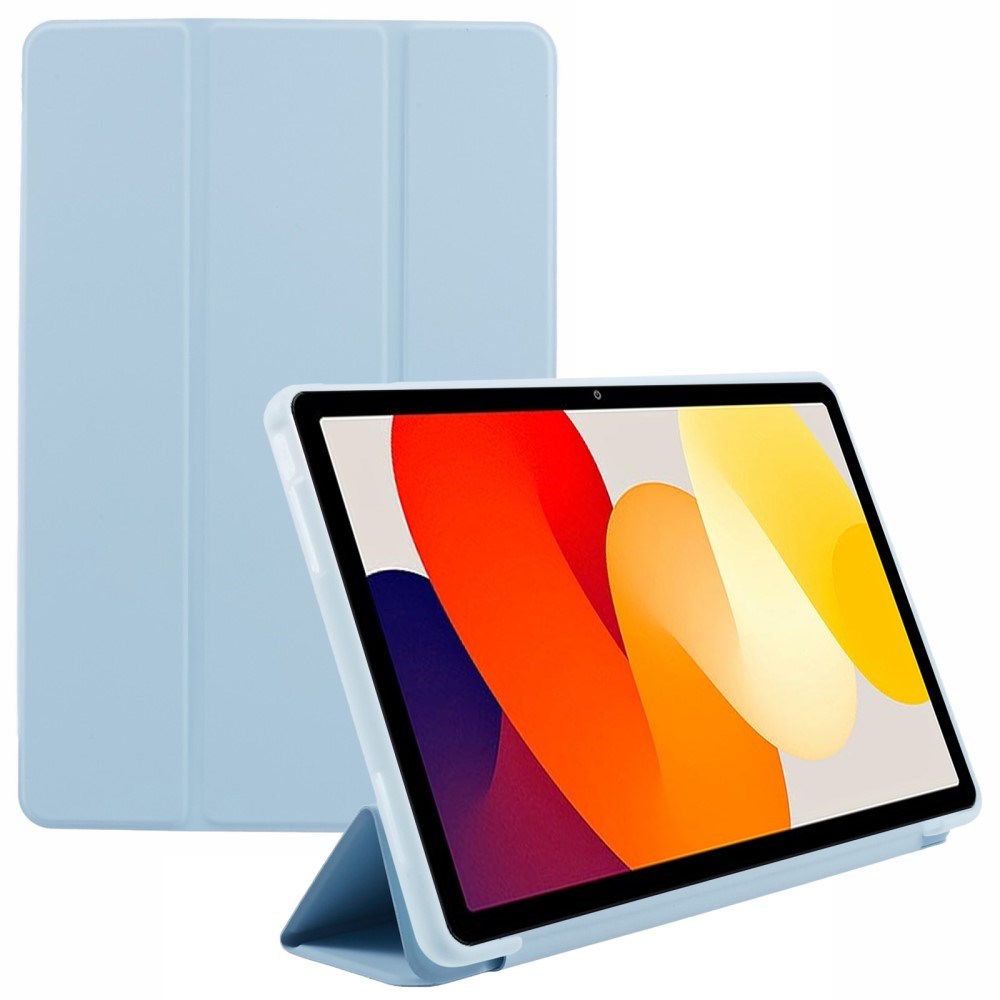 EIDERWOOD Xiaomi Redmi Pad SE Tri-Fold Kunstlæder Flip Cover - Lyseblå