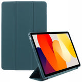 EIDERWOOD Xiaomi Redmi Pad SE Tri-Fold Kunstlæder Flip Cover - Mørkegrøn