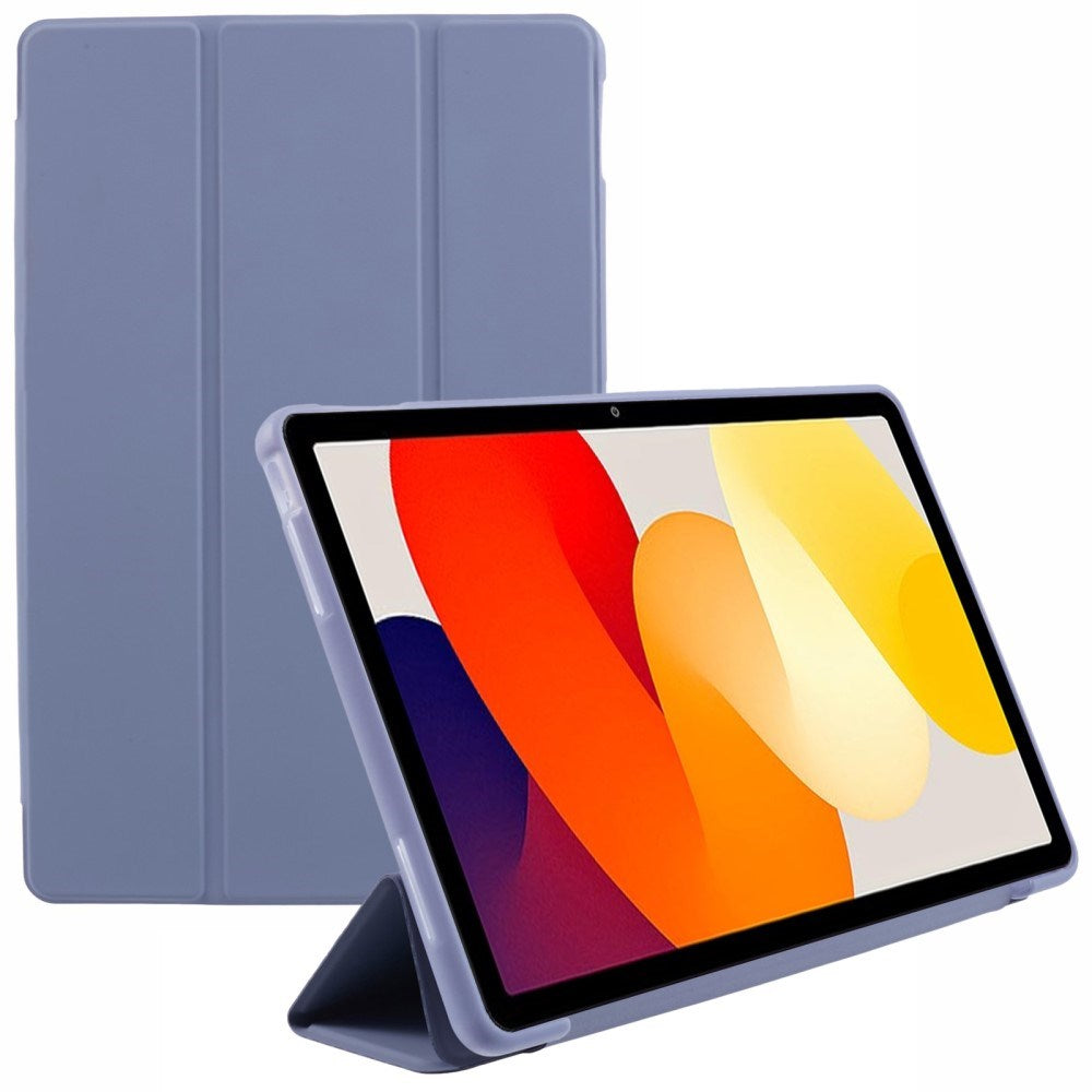 EIDERWOOD Xiaomi Redmi Pad SE Tri-Fold Kunstlæder Flip Cover - Lilla