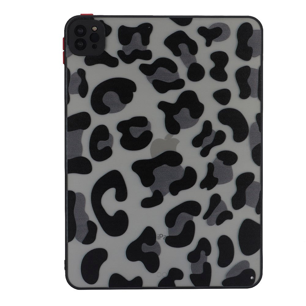 iPad Pro 11" (2022 / 2021 / 2020) Fleksibelt Bagside Cover - Mat Gennemsigtig / Leopard Prikker