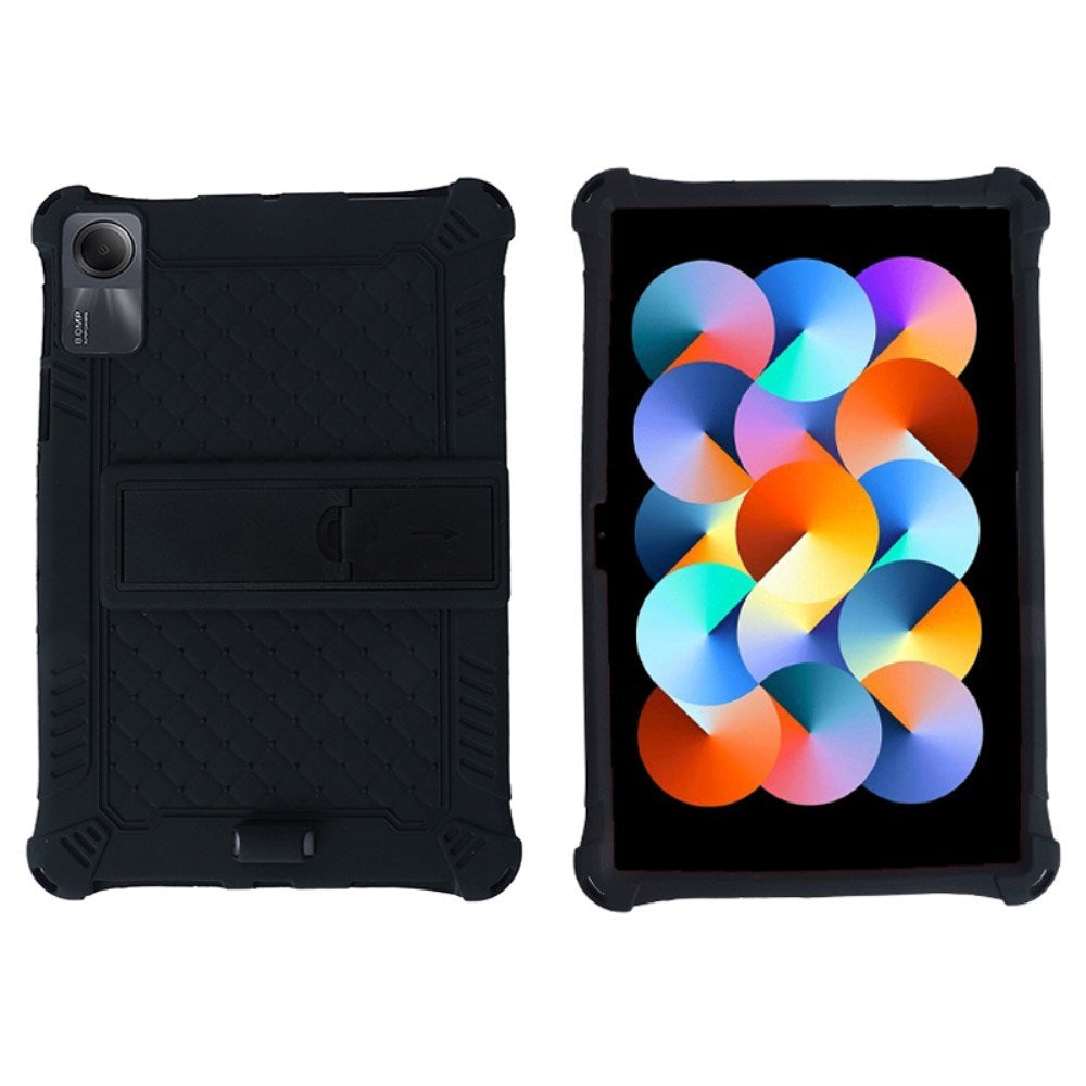 EIDERWOOD Xiaomi Redmi Pad SE Hybrid Bagside Cover m. Ståfunktion & Skulderstrop - Sort