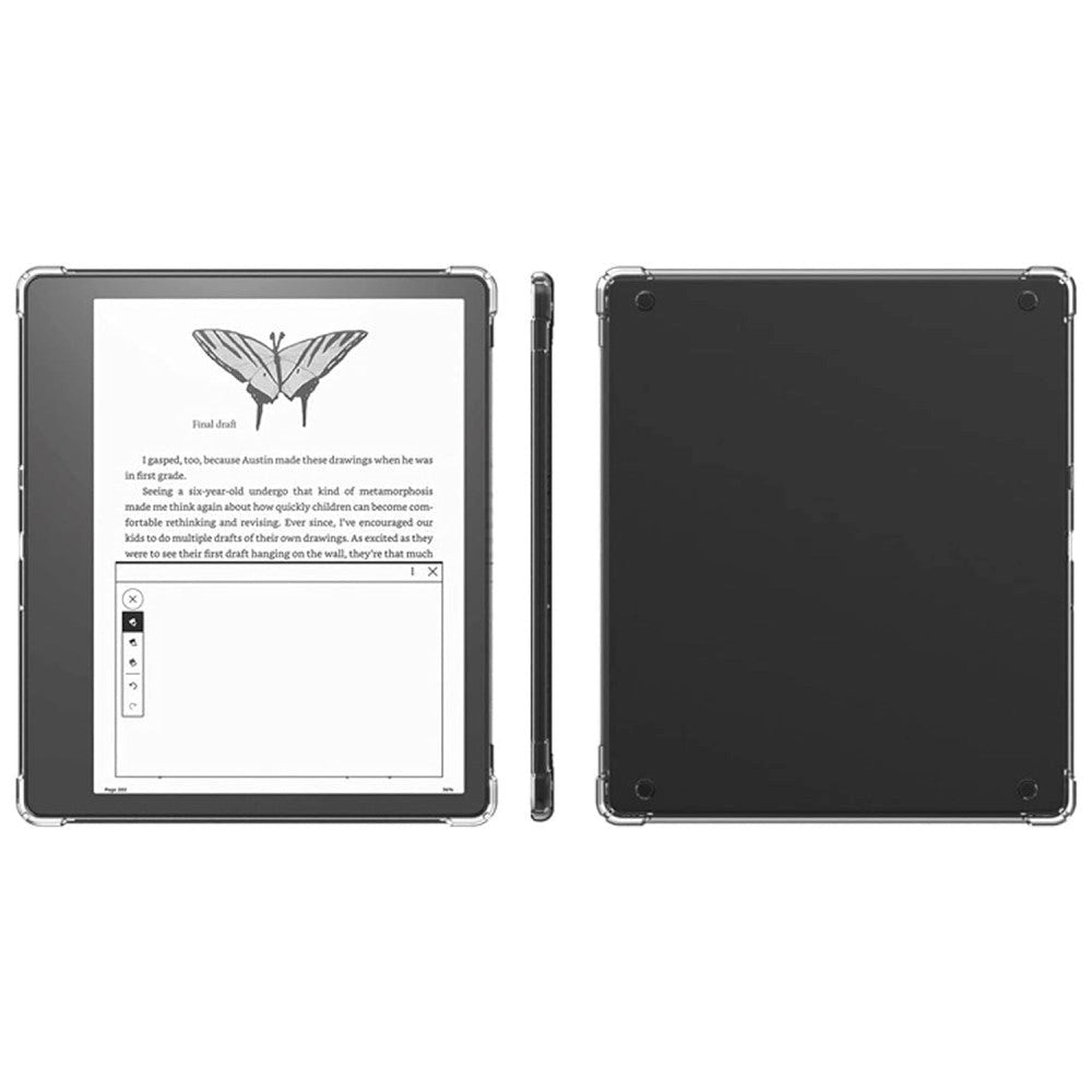 Amazon Kindle Scribe 11th Generation (2022) Fleksibelt TPU Plastik Bagside Cover - Gennemsigtig