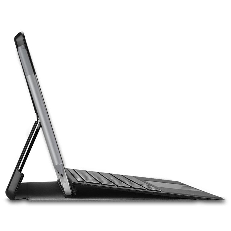 Microsoft Surface Go 4 - EIDERWOOD Kunstlæder Flip Cover - Sort