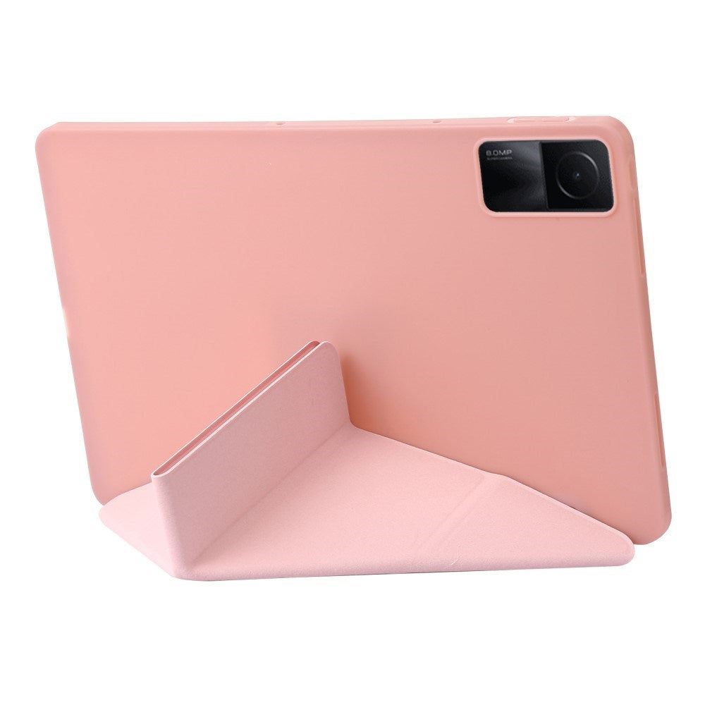 EIDERWOOD Xiaomi Redmi Pad SE Cover - Fleksibelt Origami Cover - Rose Gold