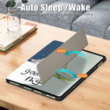 OnePlus Pad Go Læder Flip Cover m. Tri-fold Stand & Vågeblus Funktion - "Good Night"