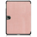 OnePlus Pad Go Tri-Fold Læder Flip Cover m. Standerfunktion - Rose Gold