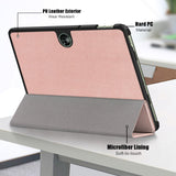 OnePlus Pad Go Tri-Fold Læder Flip Cover m. Standerfunktion - Rose Gold