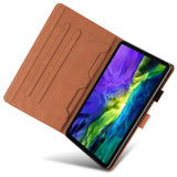 iPad Pro 11" (2022 / 2021 / 2020) Læder Flip Cover m. Dyremotiv - Orange