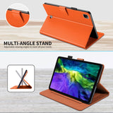 iPad Pro 11" (2022 / 2021 / 2020) Læder Flip Cover m. Dyremotiv - Orange