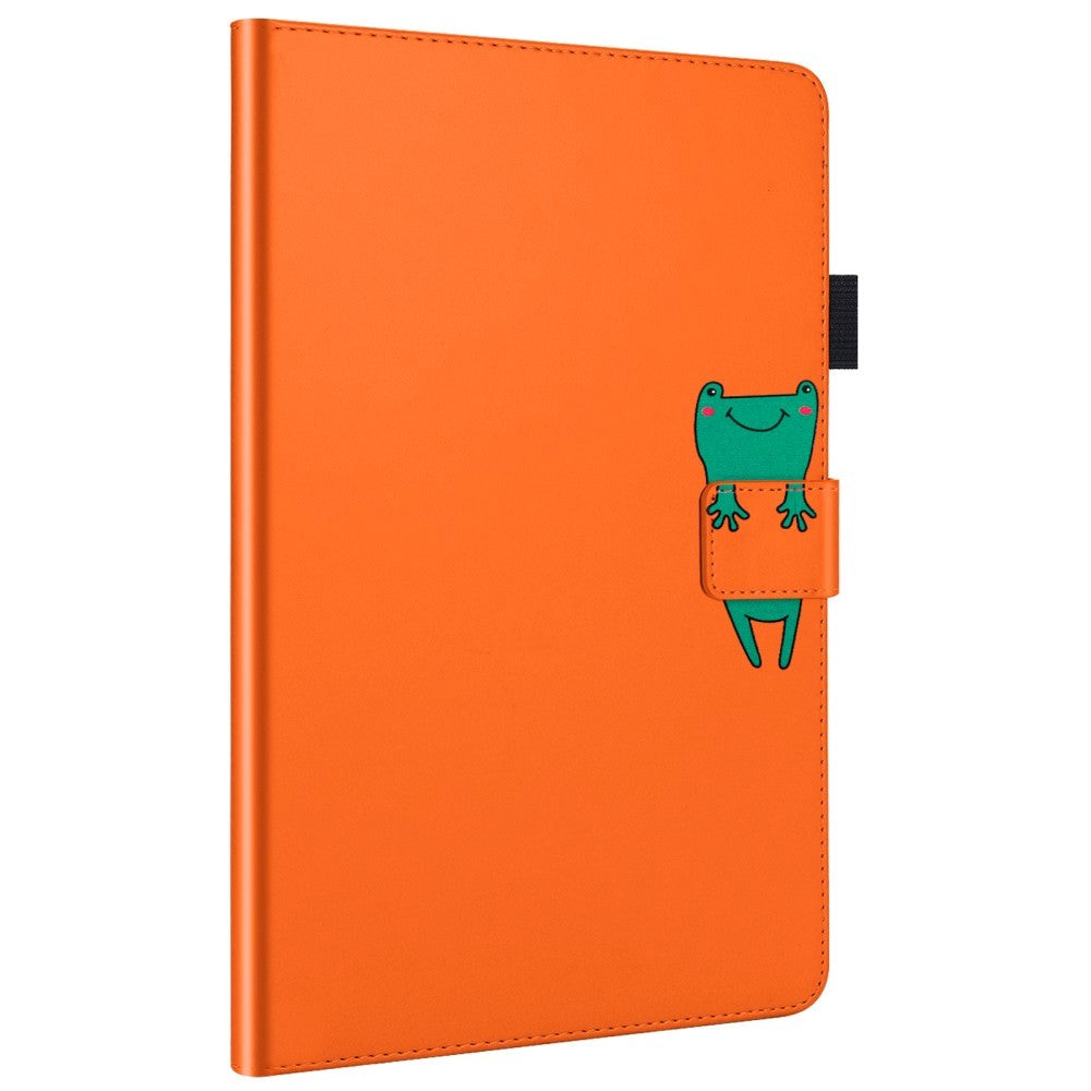 iPad Pro 11" (2022 / 2021 / 2020) Læder Flip Cover m. Dyremotiv - Orange