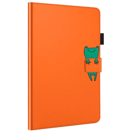 iPad Pro 11" (2022 / 2021 / 2020) Læder Flip Cover m. Dyremotiv - Orange