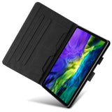 iPad Pro 11" (2022 / 2021 / 2020) Læder Flip Cover m. Dyremotiv - Sort