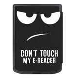 Pocketbook Verse Pro Kunstlæder Flip Cover m. Vågeblus Funktion - "Don't Touch My E-Reader"