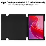 Lenovo Idea Tab 11" / Tab M11 EIDERWOOD Tablet Case m. Stylus Pen Holder - Sort