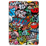 EIDERWOOD Xiaomi Pad 6S Pro Tri-Fold Kunstlæder Flip Cover m. Vågeblus Funktion - Graffiti