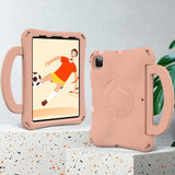 EIDERWOOD iPad Air 10.9" (2022 / 2020) / Pro 11" (2024-2018) Børne Cover - Fodbold - Kickstand & Håndtag - Koral