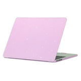 MacBook Air 13 M2/M3 (2022-2024) Hård Plastik Bærbar Cover m. Glitter Design - Lilla