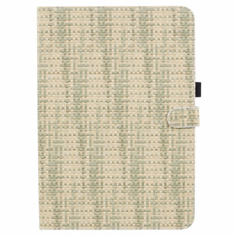 EIDERWOOD Xiaomi Pad 6S Pro Stofbetrukket Læder Bagside Cover m. Ståfunktion - Grøn