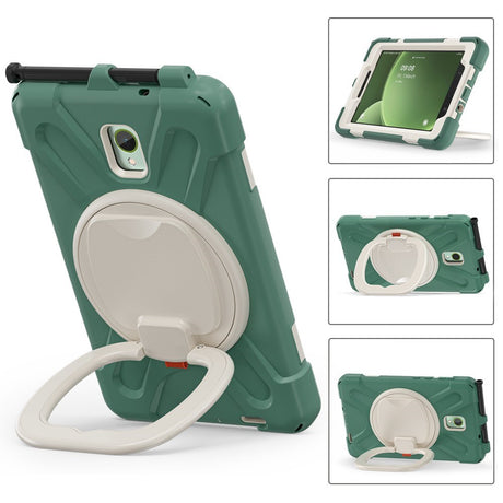 EIDERWOOD Samsung Galaxy Tab Active5 Håndværker Case - Kickstand & Håndholder - Grøn