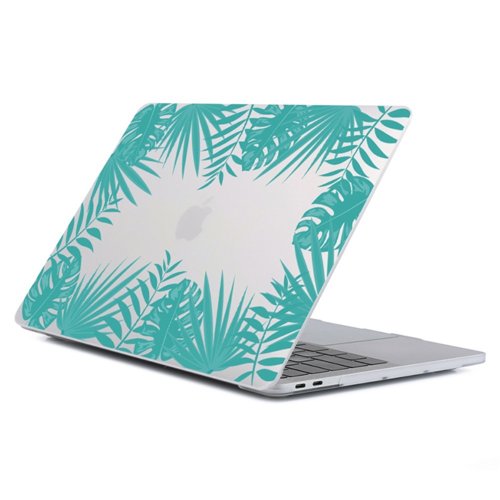 MacBook Air 13 M2/M3 (2022 2024) Hårdt Plastik Bærbar Cover - Grønne Blade