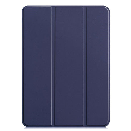 EIDERWOOD iPad Pro 11" (2024) Tri-Fold Læder Flip Cover - Mørkeblå