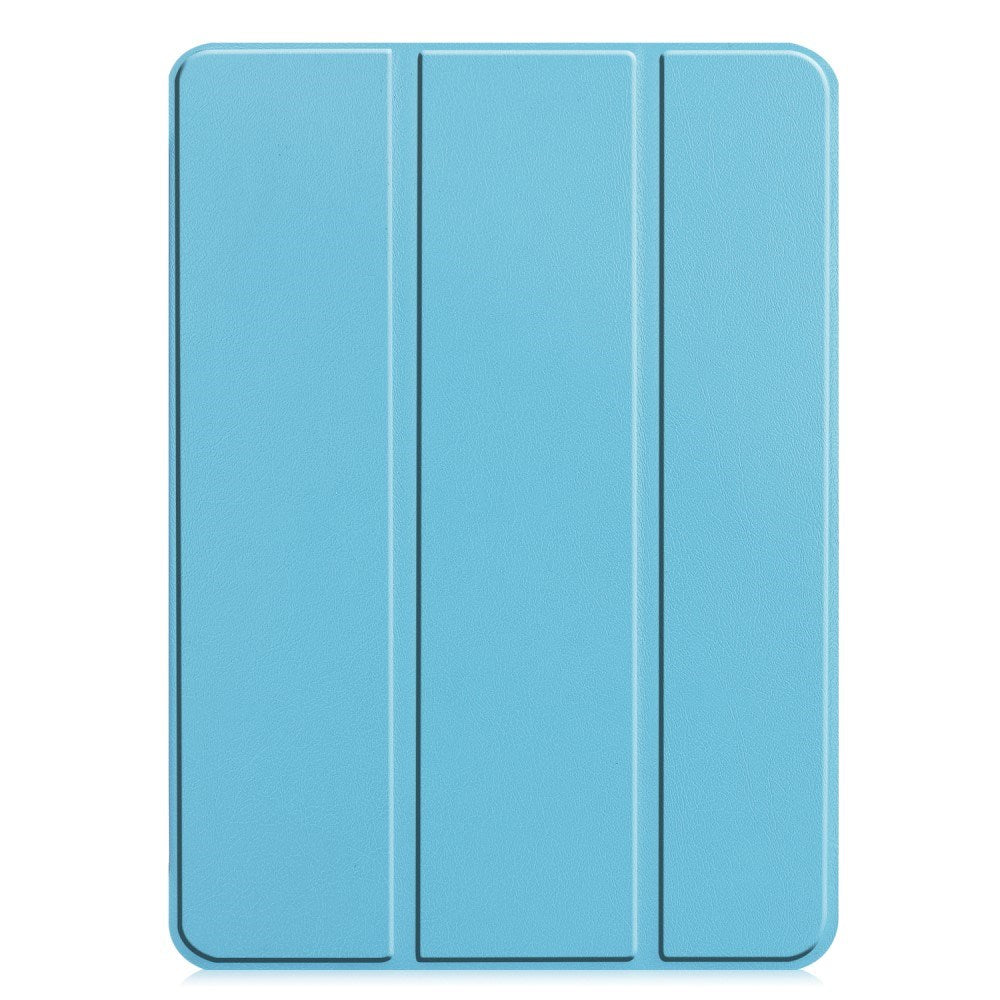 EIDERWOOD iPad Pro 11" (2024) Tri-Fold Læder Flip Cover - Lyseblå