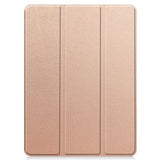 EIDERWOOD iPad Pro 11" (2024) Tri-Fold Kunst Læder Flip Cover m. Apple Pencil Holder - Rose Gold