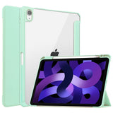 EIDERWOOD iPad Air 11" (2024) Hybrid Flip Cover m. Pen Holder - Mint Grøn & Gennemsigtig