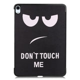 EIDERWOOD iPad Air 11" (2024) Tri-Fold Kunstlæder Flip Cover m. Vågeblus Funktion - "Don't Touch Me"