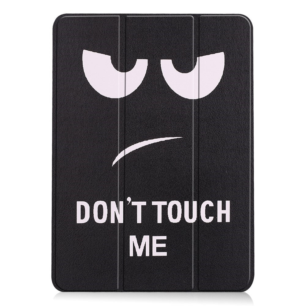 EIDERWOOD iPad Air 11" (2024) Tri-Fold Kunstlæder Flip Cover m. Vågeblus Funktion - "Don't Touch Me"