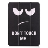 EIDERWOOD iPad Air 11" (2024) Tri-Fold Kunstlæder Flip Cover m. Vågeblus Funktion - "Don't Touch Me"