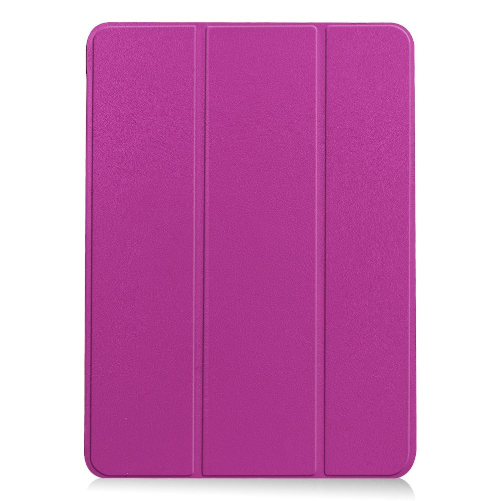 EIDERWOOD iPad Air 11" (2024) Litchi Tri-Fold Læder Flip Cover - Lilla