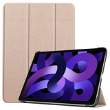 EIDERWOOD iPad Air 11" (2024) Litchi Tri-Fold Læder Flip Cover - Guld