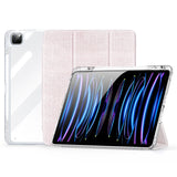 iPad Pro 13" (2024) DUX DUCIS Unid Series Tri-Fold Flip Cover - Gennemsigtig / Pink