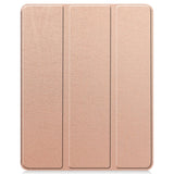 EIDERWOOD iPad Air 13" (2024) Tri-Fold Kunst Læder Flip Cover m. Apple Pencil Holder - Rose Gold