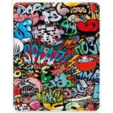 EIDERWOOD iPad Air 13" (2024) Tri-Fold Kunstlæder Flip Cover m. Vågeblus Funktion - Graffiti