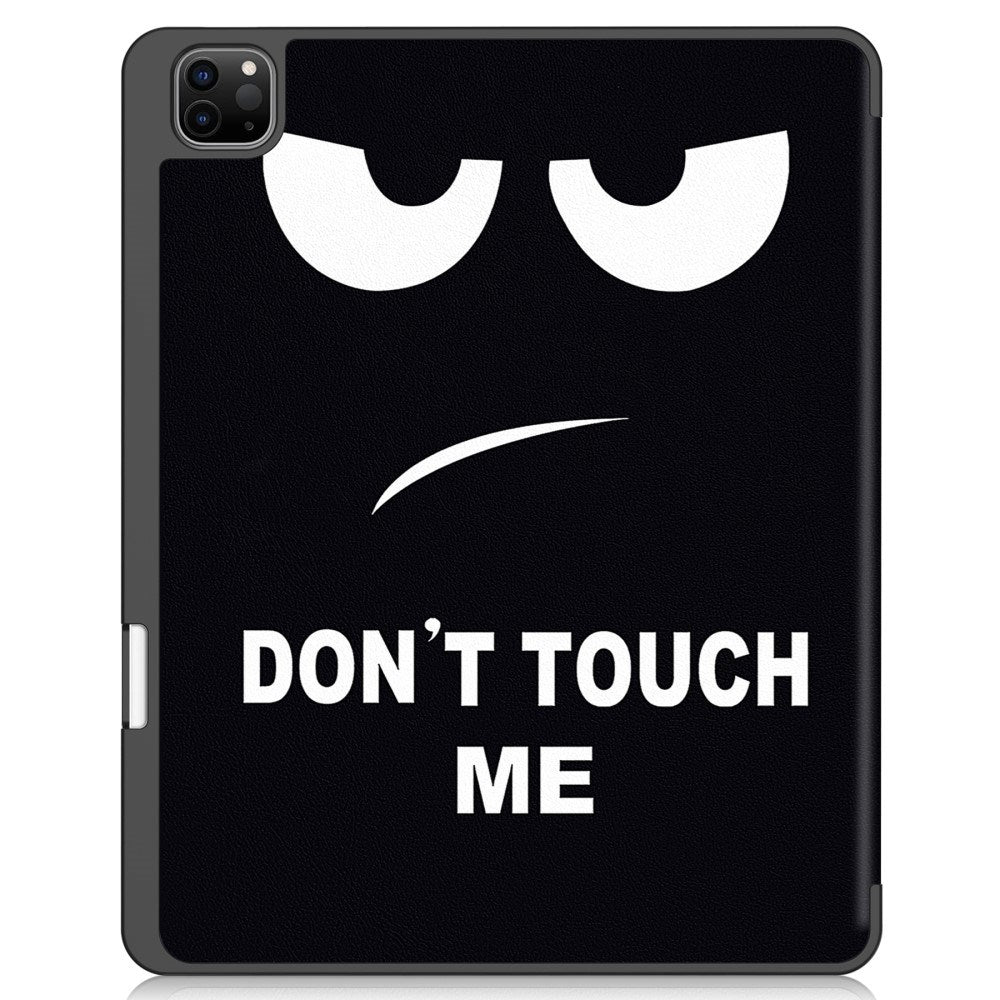 EIDERWOOD iPad Air 13" (2024) Tri-Fold Kunstlæder Flip Cover m. Vågeblus Funktion - Don't Touch Me