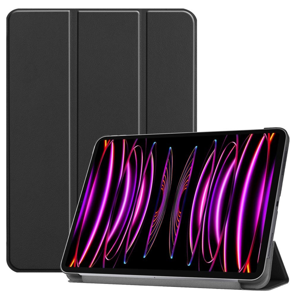 EIDERWOOD iPad Air 13" (2024) Tri-Fold Læder Flip Cover - Sort