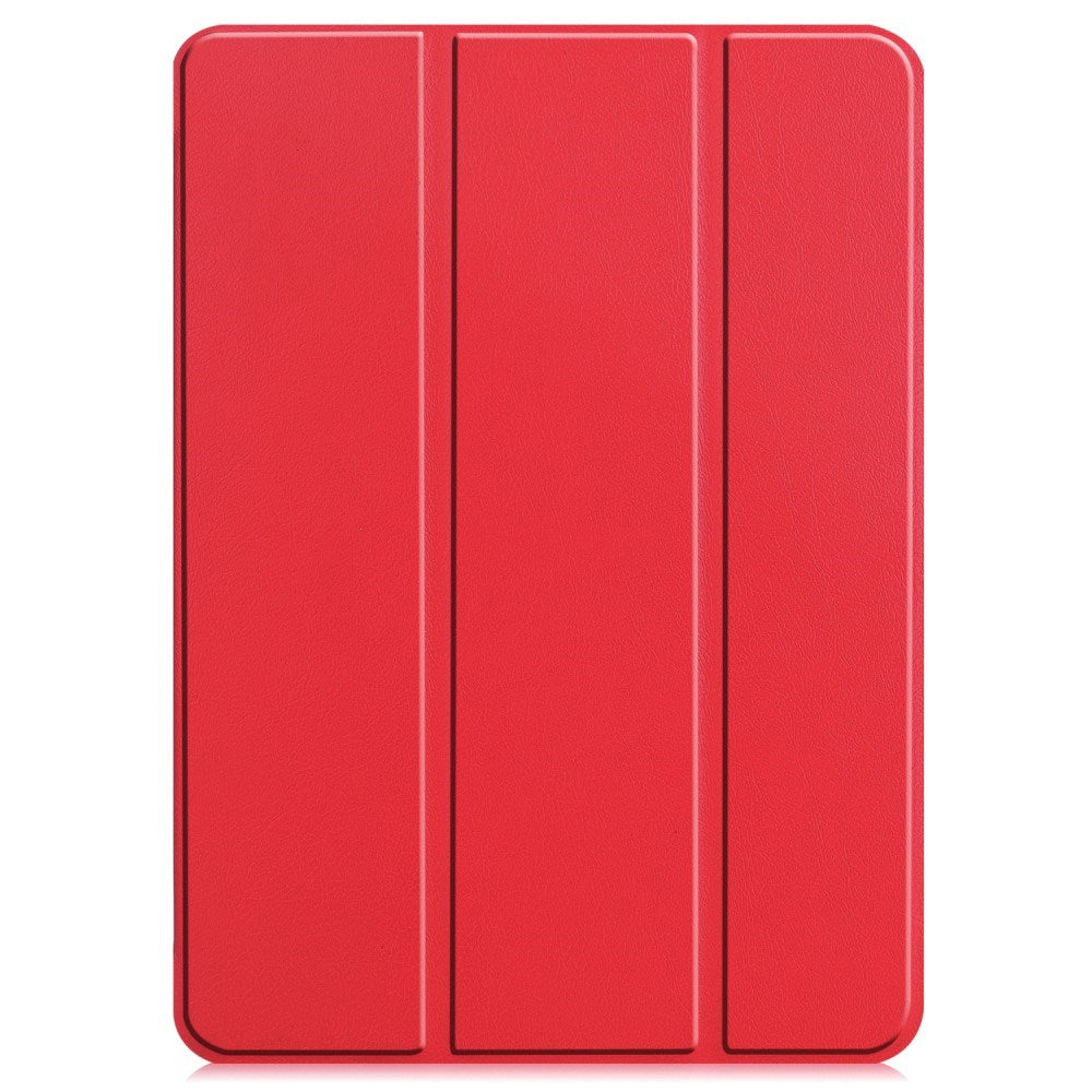 EIDERWOOD iPad Air 13" (2024) Tri-Fold Læder Flip Cover - Rød