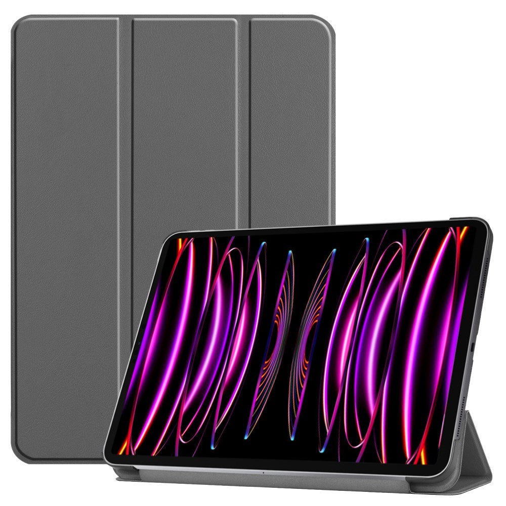 EIDERWOOD iPad Air 13" (2024) Tri-Fold Læder Flip Cover - Grå