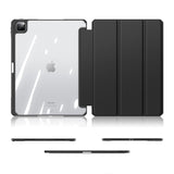 iPad Pro 13" (2024) Shockproof Flip Cover m. Penholder - DUX DUCIS TOBY Series - Gennemsigtig / Sort